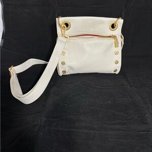 Hammitt White Crossbody Bag with Gold Accents